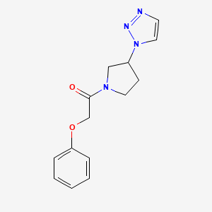 1-(3-(1H-1,2,3-triazol-1-yl)pyrrolidin-1-yl)-2-phenoxyethanone