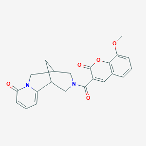 3-(8-methoxy-2-oxo-2H-chromene-3-carbonyl)-3,4,5,6-tetrahydro-1H-1,5-methanopyrido[1,2-a][1,5]diazocin-8(2H)-one