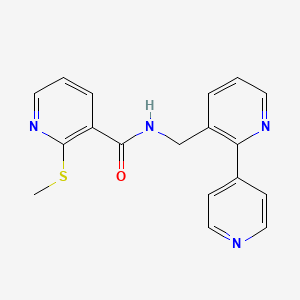 N-([2,4'-bipyridin]-3-ylmethyl)-2-(methylthio)nicotinamide