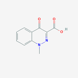 molecular formula C10H8N2O3 B2550437 1-Methyl-4-oxo-1,4-dihydrocinnoline-3-carboxylic acid CAS No. 883-18-1
