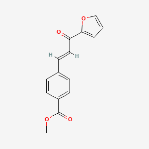 molecular formula C15H12O4 B2550441 methyl 4-[(E)-3-(furan-2-yl)-3-oxoprop-1-enyl]benzoate CAS No. 865591-22-6