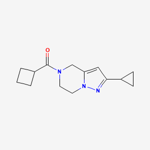 cyclobutyl(2-cyclopropyl-6,7-dihydropyrazolo[1,5-a]pyrazin-5(4H)-yl)methanone