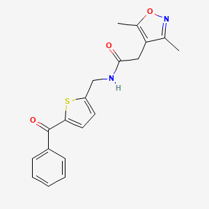 N-((5-benzoylthiophen-2-yl)methyl)-2-(3,5-dimethylisoxazol-4-yl)acetamide