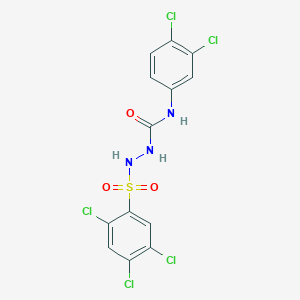 4-(3,4-Dichlorophenyl)-1-((2,4,5-trichlorophenyl)sulfonyl)semicarbazide