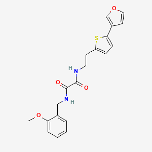 molecular formula C20H20N2O4S B2550474 N1-(2-(5-(furan-3-yl)thiophen-2-yl)ethyl)-N2-(2-methoxybenzyl)oxalamide CAS No. 2034597-72-1