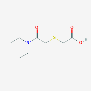 molecular formula C8H15NO3S B2550475 2-{[(Diethylcarbamoyl)methyl]sulfanyl}acetic acid CAS No. 790232-27-8
