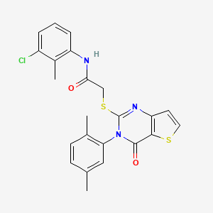 N-(3-chloro-2-methylphenyl)-2-{[3-(2,5-dimethylphenyl)-4-oxo-3,4-dihydrothieno[3,2-d]pyrimidin-2-yl]sulfanyl}acetamide