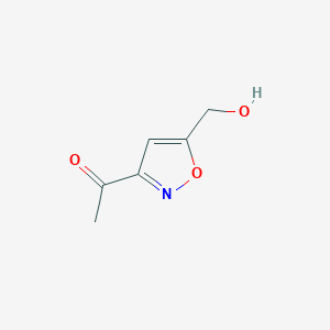 molecular formula C6H7NO3 B2550493 1-(5-(Hydroxymethyl)isoxazol-3-yl)ethanone CAS No. 92096-06-5