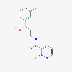 N-(3-(3-chlorophenyl)-3-hydroxypropyl)-1-methyl-2-oxo-1,2-dihydropyridine-3-carboxamide