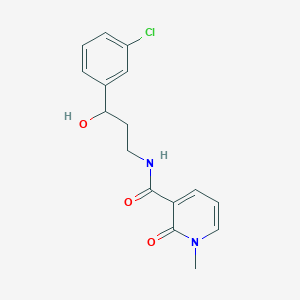 molecular formula C16H17ClN2O3 B2550494 N-(3-(3-chlorophenyl)-3-hydroxypropyl)-1-methyl-2-oxo-1,2-dihydropyridine-3-carboxamide CAS No. 2034354-52-2