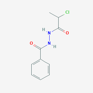 molecular formula C10H11ClN2O2 B2550495 N'-(2-chloropropanoyl)benzohydrazide CAS No. 851115-98-5