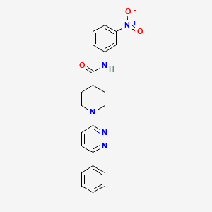 N-(3-nitrophenyl)-1-(6-phenylpyridazin-3-yl)piperidine-4-carboxamide