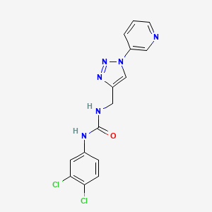 1-(3,4-dichlorophenyl)-3-((1-(pyridin-3-yl)-1H-1,2,3-triazol-4-yl)methyl)urea