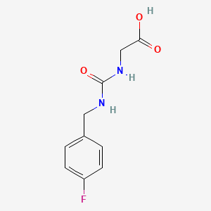 2-({[(4-Fluorophenyl)methyl]carbamoyl}amino)acetic acid