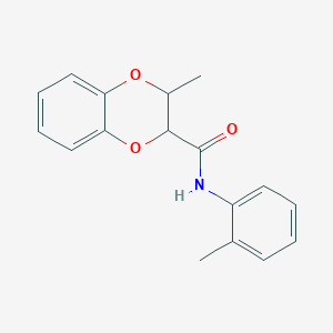 molecular formula C17H17NO3 B2550525 2-methyl-N-(2-methylphenyl)-2,3-dihydro-1,4-benzodioxine-3-carboxamide CAS No. 871322-93-9