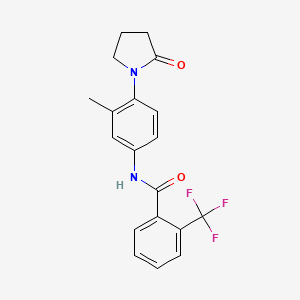 N-(3-methyl-4-(2-oxopyrrolidin-1-yl)phenyl)-2-(trifluoromethyl)benzamide
