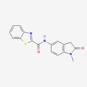 molecular formula C17H13N3O2S B2550556 N-(1-methyl-2-oxoindolin-5-yl)benzo[d]thiazole-2-carboxamide CAS No. 1206994-76-4