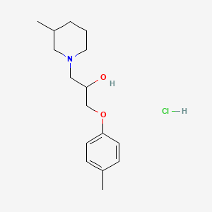 molecular formula C16H26ClNO2 B2550573 1-(3-Methylpiperidin-1-yl)-3-(p-tolyloxy)propan-2-ol hydrochloride CAS No. 1208908-32-0