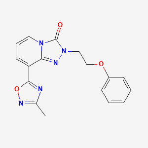8-(3-methyl-1,2,4-oxadiazol-5-yl)-2-(2-phenoxyethyl)[1,2,4]triazolo[4,3-a]pyridin-3(2H)-one