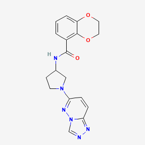 N-(1-([1,2,4]triazolo[4,3-b]pyridazin-6-yl)pyrrolidin-3-yl)-2,3-dihydrobenzo[b][1,4]dioxine-5-carboxamide