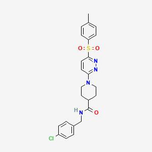 N-(4-chlorobenzyl)-1-(6-tosylpyridazin-3-yl)piperidine-4-carboxamide