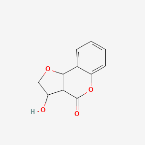 molecular formula C11H8O4 B2550642 3-羟基-2,3-二氢-4H-呋喃[3,2-c]色烯-4-酮 CAS No. 182115-55-5