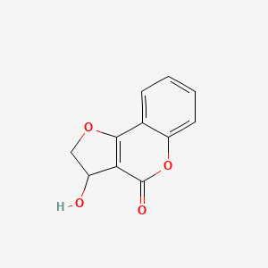 molecular formula C11H8O4 B2550642 3-ヒドロキシ-2,3-ジヒドロ-4H-フuro[3,2-c]クロメン-4-オン CAS No. 182115-55-5