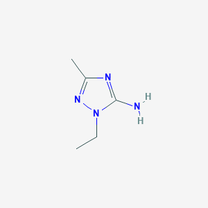 molecular formula C5H10N4 B2550644 1-乙基-3-甲基-1H-1,2,4-三唑-5-胺 CAS No. 1249430-93-0