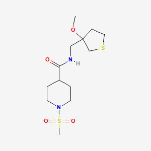 1-METHANESULFONYL-N-[(3-METHOXYTHIOLAN-3-YL)METHYL]PIPERIDINE-4-CARBOXAMIDE