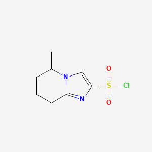 molecular formula C8H11ClN2O2S B2550652 5-methyl-5H,6H,7H,8H-imidazo[1,2-a]pyridine-2-sulfonyl chloride CAS No. 1909318-73-5