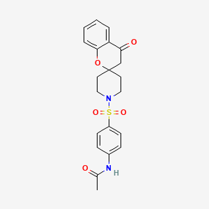 N-(4-((4-oxospiro[chroman-2,4'-piperidin]-1'-yl)sulfonyl)phenyl)acetamide