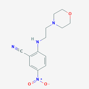 2-[(2-Morpholin-4-ylethyl)amino]-5-nitrobenzonitrile
