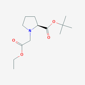 (S)-tert-butyl 1-(2-ethoxy-2-oxoethyl)pyrrolidine-2-carboxylate