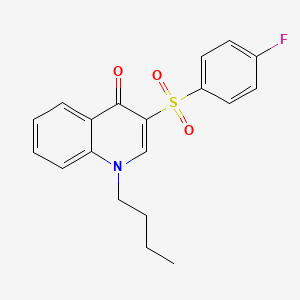 1-butyl-3-((4-fluorophenyl)sulfonyl)quinolin-4(1H)-one