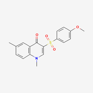 3-(4-Methoxybenzenesulfonyl)-1,6-dimethyl-1,4-dihydroquinolin-4-one