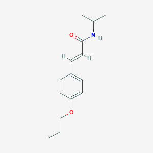 molecular formula C15H21NO2 B255076 N-isopropyl-3-(4-propoxyphenyl)acrylamide 