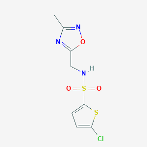 5-chloro-N-((3-methyl-1,2,4-oxadiazol-5-yl)methyl)thiophene-2-sulfonamide