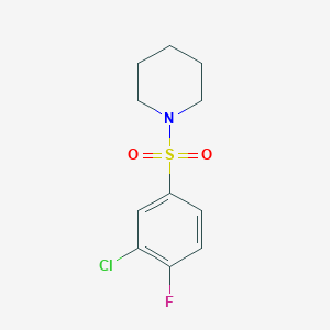 1-[(3-Chloro-4-fluorophenyl)sulfonyl]piperidine