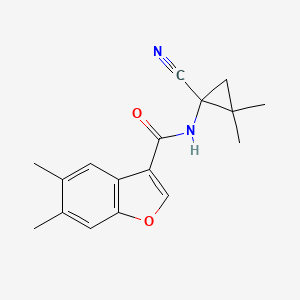 N-(1-Cyano-2,2-dimethylcyclopropyl)-5,6-dimethyl-1-benzofuran-3-carboxamide