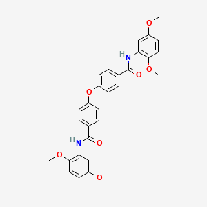 N-(2,5-dimethoxyphenyl)-4-[4-[(2,5-dimethoxyphenyl)carbamoyl]phenoxy]benzamide