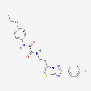 N1-(4-ethoxyphenyl)-N2-(2-(2-(4-fluorophenyl)thiazolo[3,2-b][1,2,4]triazol-6-yl)ethyl)oxalamide