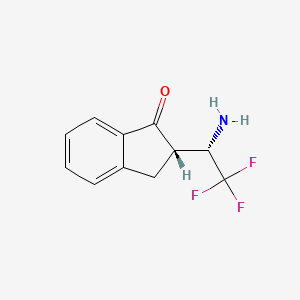 (2S)-2-[(1S)-1-Amino-2,2,2-trifluoroethyl]-2,3-dihydro-1H-inden-1-one