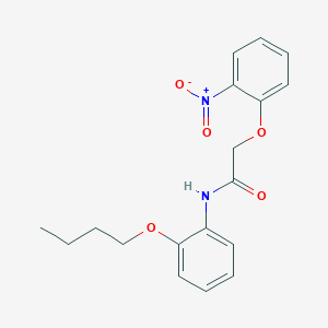 molecular formula C18H20N2O5 B255081 N-(2-butoxyphenyl)-2-(2-nitrophenoxy)acetamide 