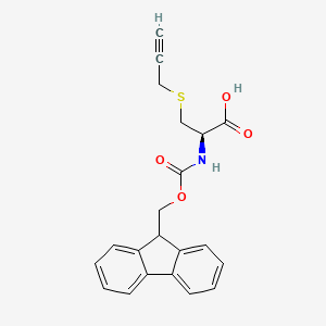 molecular formula C21H19NO4S B2550811 (R)-Fmoc-2-amino-3-propargylsulfanyl-propionic acid CAS No. 1354752-76-3
