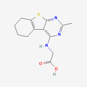 (2-Methyl-5,6,7,8-tetrahydro-benzo[4,5]thieno-[2,3-d]pyrimidin-4-ylamino)-acetic acid