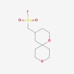 molecular formula C10H17FO4S B2550825 1,9-Dioxaspiro[5.5]undecan-4-ylmethanesulfonyl fluoride CAS No. 2305538-56-9