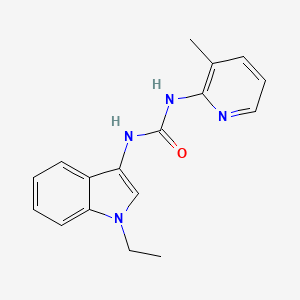 molecular formula C17H18N4O B2550828 1-(1-ethyl-1H-indol-3-yl)-3-(3-methylpyridin-2-yl)urea CAS No. 899991-02-7