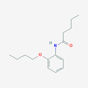molecular formula C15H23NO2 B255083 N-(2-butoxyphenyl)pentanamide 