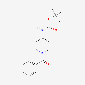 molecular formula C17H24N2O3 B2550846 tert-Butyl 1-benzoylpiperidin-4-ylcarbamate CAS No. 429677-00-9