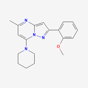 B2550847 1-[2-(2-Methoxyphenyl)-5-methylpyrazolo[1,5-a]pyrimidin-7-yl]piperidine CAS No. 932988-46-0